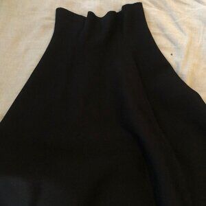 MiaMod black knit knee length skirt